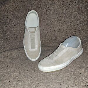 GOOD MAN Brand-Edge-Beige Suede Elastic-Slip On Sneakers-Sz 10.5-Excellent